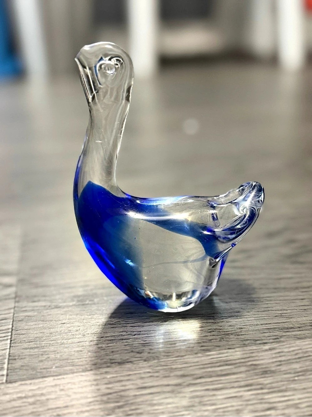 Glass Elephant Paperweight